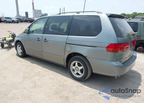 2001 Honda Odyssey Ex из США, поврежденный, VIN 2HKRL18751H598306